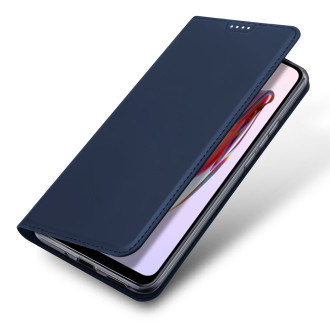 Dux Ducis Skin Pro Case pro Xiaomi Redmi 11A / Poco C55 / Redmi 12C Cover Flip Card Wallet Stand Blue