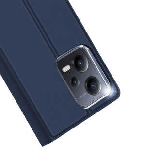 Pouzdro Dux Ducis Skin Pro pro Xiaomi Redmi Note 12 Pro+ flip cover card stojánek na peněženku modrý