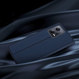 Pouzdro Dux Ducis Skin Pro pro Xiaomi Redmi Note 12 Pro+ flip cover card stojánek na peněženku modrý