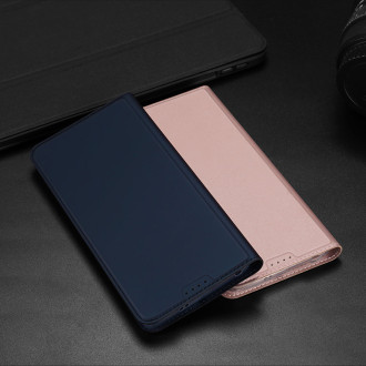 Pouzdro Dux Ducis Skin Pro pro Xiaomi Redmi Note 12 Pro+ flip cover card stojánek na peněženku modrý