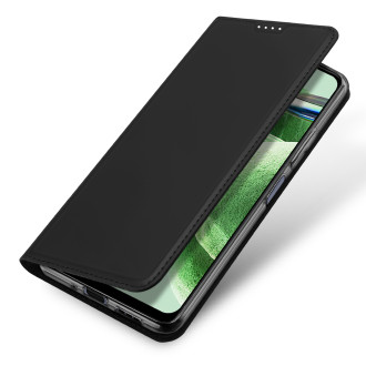 Pouzdro Dux Ducis Skin Pro pro Xiaomi Redmi Note 12 Pro+ flip cover card stojánek na peněženku černý