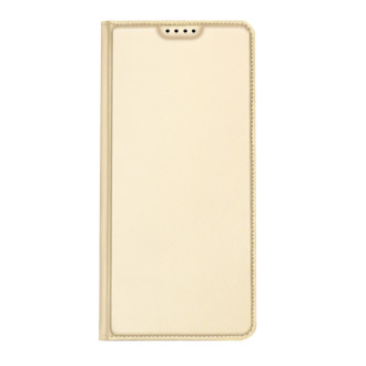 Dux Ducis Skin Pro Case pro Xiaomi Redmi Note 12 Pro / Poco X5 Pro 5G Cover Flip Card Wallet Stand Gold