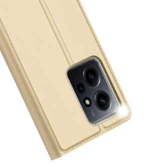 Dux Ducis Skin Pro Case pro Xiaomi Redmi Note 12 Cover Flip Card Wallet Stand Gold