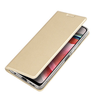 Dux Ducis Skin Pro Case pro Xiaomi Redmi Note 12 Cover Flip Card Wallet Stand Gold