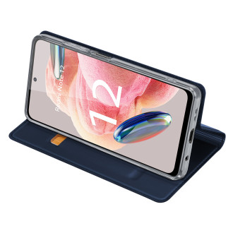Dux Ducis Skin Pro Case pro Xiaomi Redmi Note 12 Flip Card Wallet Stand Blue