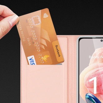 Dux Ducis Skin Pro Case pro Xiaomi Redmi Note 12 Flip Card Wallet Stand Blue