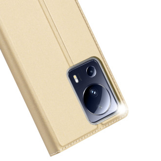 Dux Ducis Skin Pro Case pro Xiaomi 13 Lite Flip Card Wallet Stand Gold