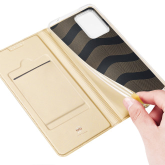 Dux Ducis Skin Pro Case pro Xiaomi 13 Lite Flip Card Wallet Stand Gold