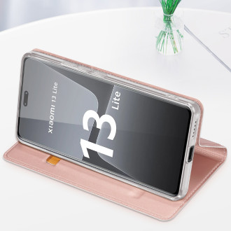 Dux Ducis Skin Pro Case pro Xiaomi 13 Lite Flip Card Wallet Stand Gold
