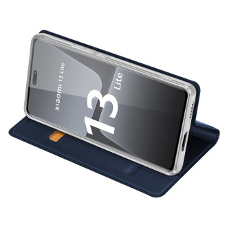 Pouzdro Dux Ducis Skin Pro pro Xiaomi 13 Lite flip cover card stojánek na peněženku modrý