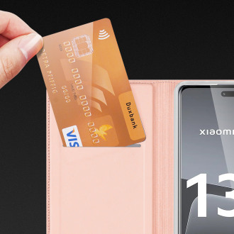 Pouzdro Dux Ducis Skin Pro pro Xiaomi 13 Lite flip cover card stojánek na peněženku modrý