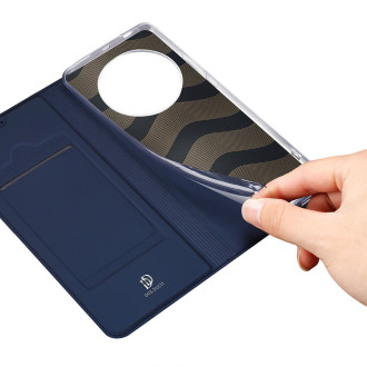 Dux Ducis Skin Pro Case pro Honor Magic5 Pro Flip Card Wallet Stand Blue