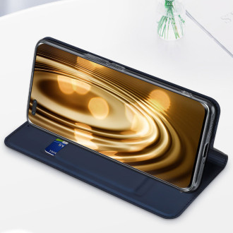 Dux Ducis Skin Pro Case pro Honor Magic5 Pro Flip Card Wallet Stand Blue