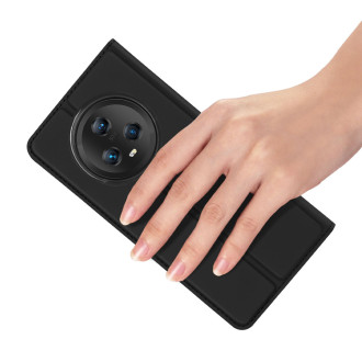 Pouzdro Dux Ducis Skin Pro pro Honor Magic5 flip cover card stojánek na peněženku černý