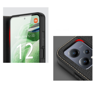 Pouzdro Dux Ducis Skin X2 pro Xiaomi Redmi Note 12 5G / Poco X5 5G Cover Flip Wallet Stand Brown