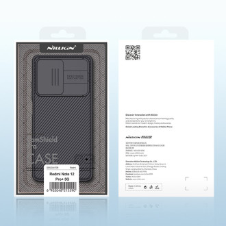 Pouzdro Nillkin CamShield Pro Case pro kryt Xiaomi Redmi Note 12 Pro+ s krytem fotoaparátu černé