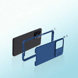 Pouzdro Nillkin CamShield Pro Case pro kryt Xiaomi Redmi Note 12 Pro+ s krytem fotoaparátu černé