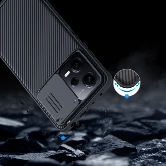 Kryt Nillkin CamShield Pro Case pro Xiaomi Redmi Note 12 Pro / Poco X5 Pro 5G Kryt s krytem fotoaparátu černý