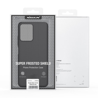 Pouzdro Nillkin Super Frosted Shield pro Xiaomi Redmi Note 12 5G / kryt Poco X5 5G + stojánek na telefon černý