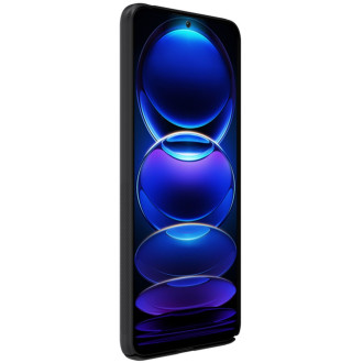 Pouzdro Nillkin Super Frosted Shield pro Xiaomi Redmi Note 12 5G / kryt Poco X5 5G + stojánek na telefon černý