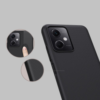 Pouzdro Nillkin Super Frosted Shield pro Xiaomi Redmi Note 12 5G / kryt Poco X5 5G + stojánek na telefon černý