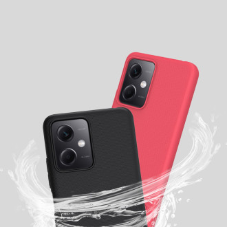 Pouzdro Nillkin Super Frosted Shield pro Xiaomi Redmi Note 12 5G / kryt Poco X5 5G + stojánek na telefon černý