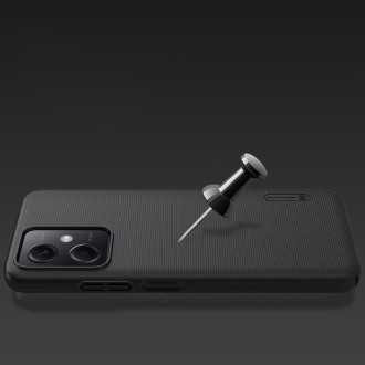 Pouzdro Nillkin Super Frosted Shield pro Xiaomi Redmi Note 12 5G / kryt Poco X5 5G + stojánek na telefon černý