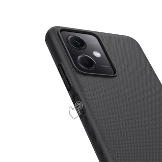 Pouzdro Nillkin Super Frosted Shield pro Xiaomi Redmi Note 12 5G / kryt Poco X5 5G + stojánek na telefon černý
