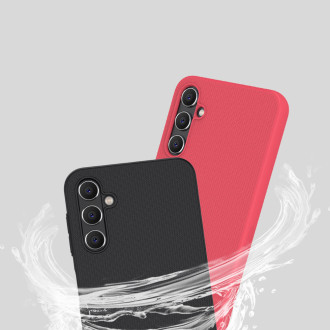 Pouzdro Nillkin Super Frosted Shield pro Samsung Galaxy A14 5G / kryt Galaxy A14 + stojánek na telefon černý