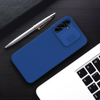 Nillkin CamShield Case pro Samsung Galaxy A14 5G / kryt Galaxy A14 s krytem fotoaparátu modrý
