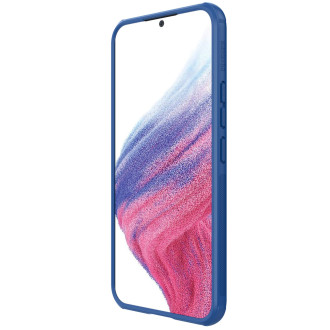 Pouzdro Nillkin Super Frosted Shield Pro pro Samsung Galaxy A54 5G Armor Case + stojánek na telefon modrý