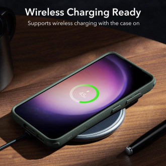 ESR CLASSIC STOJAN GALAXY S23+ PLUS ČIRÁ/ZELENÁ