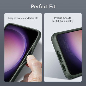 ESR CLASSIC STOJAN GALAXY S23+ PLUS ČIRÁ/ZELENÁ