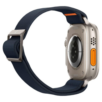 Látkový řemínek pro Apple Watch 4/5/6/7/8/SE/Ultra (44/45/49 mm) Spigen Fit Lite Ultra – tmavě modrá