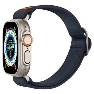 Látkový řemínek pro Apple Watch 4/5/6/7/8/SE/Ultra (44/45/49 mm) Spigen Fit Lite Ultra – tmavě modrá