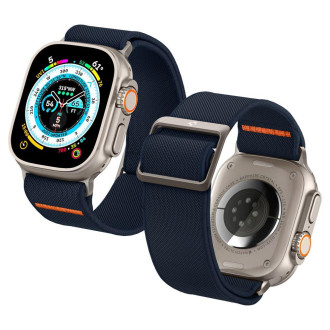 Látkový řemínek pro Apple Watch 4/5/6/7/8/SE/Ultra (44/45/49 mm) Spigen Fit Lite Ultra – tmavě modrá