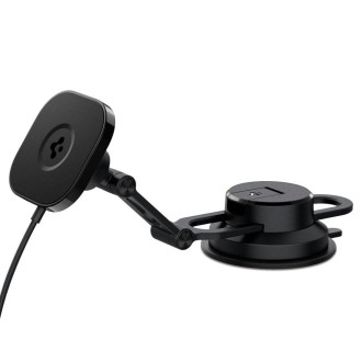 Spigen ITS35W-3 ONETAP PRO 3 MAGNETICKÉ MAGSAFE ČELNÍ SKLO A PALUBNÍ DESKA BEZDRÁTOVÁ NABÍJEČKA PRO UPEVNĚNÍ DO AUTOMOBILU ČERNÁ