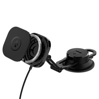 Spigen ITS35W-3 ONETAP PRO 3 MAGNETICKÉ MAGSAFE ČELNÍ SKLO A PALUBNÍ DESKA BEZDRÁTOVÁ NABÍJEČKA PRO UPEVNĚNÍ DO AUTOMOBILU ČERNÁ
