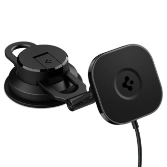 Spigen ITS35W-3 ONETAP PRO 3 MAGNETICKÉ MAGSAFE ČELNÍ SKLO A PALUBNÍ DESKA BEZDRÁTOVÁ NABÍJEČKA PRO UPEVNĚNÍ DO AUTOMOBILU ČERNÁ