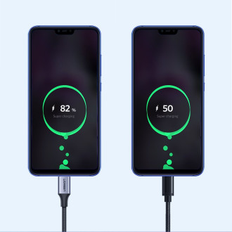 Ugreen kabel USB kabel – USB Type C Quick Charge 3.0 3A 0,5 m šedý (60125)