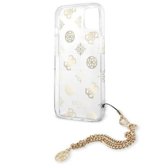 Guess GUHCP13MKSPEGO iPhone 13 6,1" złoty/gold hardcase Peony Chain Collection