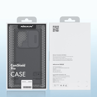 Nillkin CamShield Pro Case Armored Case Cover Kryt fotoaparátu Samsung Galaxy S22 Ultra černý