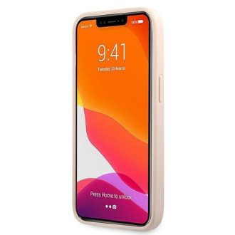 Guess GUHCP13X4GDPI iPhone 13 Pro Max 6,7&quot; růžový/růžový pevný obal 4G Stripe