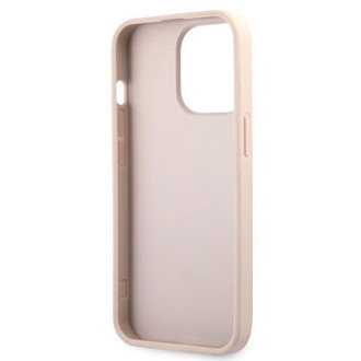 Guess GUHCP13X4GDPI iPhone 13 Pro Max 6,7&quot; růžový/růžový pevný obal 4G Stripe