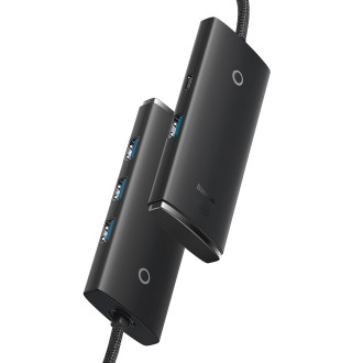 Baseus Lite Series HUB 4-Port (USB-A to 4xUSB-A 3.0) 0.25m black (WKQX030001)