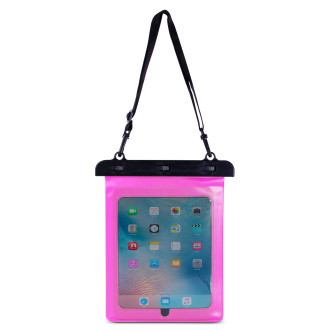 Vodotěsné pouzdro na tablet z PVC - růžové
