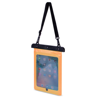 Vodotěsné pouzdro na tablet z PVC - oranžové