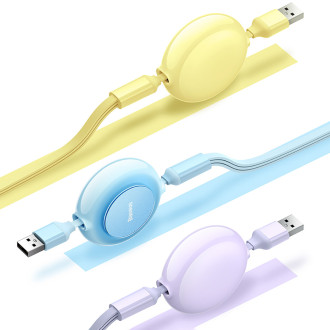 Baseus Bright Mirror 2 3in1 USB Type A cable - micro USB + Lightning + USB Type C 3.5A 1.1m blue (CAMJ010017)