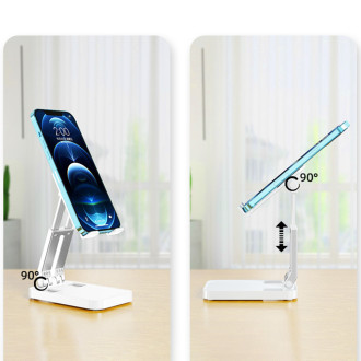Skládací stojan na telefon pro tablet (K15) - bílý
