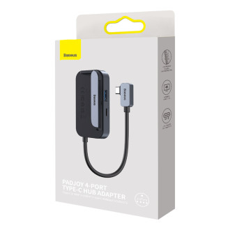 Baseus PadJoy univerzální USB-C HUB pro tablet / smartphone 4v1 USB-C - tmavě šedý